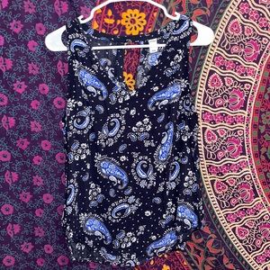 4/$30 Paisley Patterned Tank Top